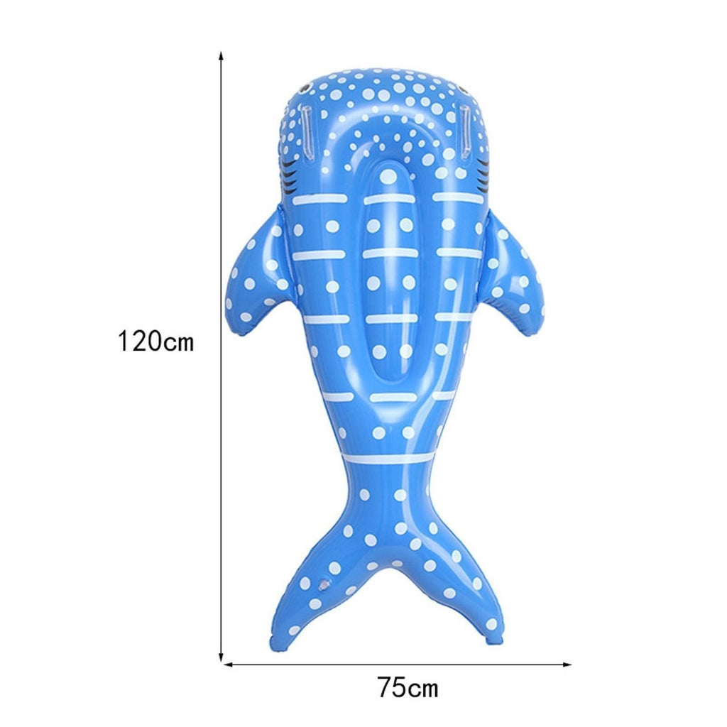 Kids Inflatable Whale Ride on Pool Float 47.2x29.5inch for Swimming Pools
