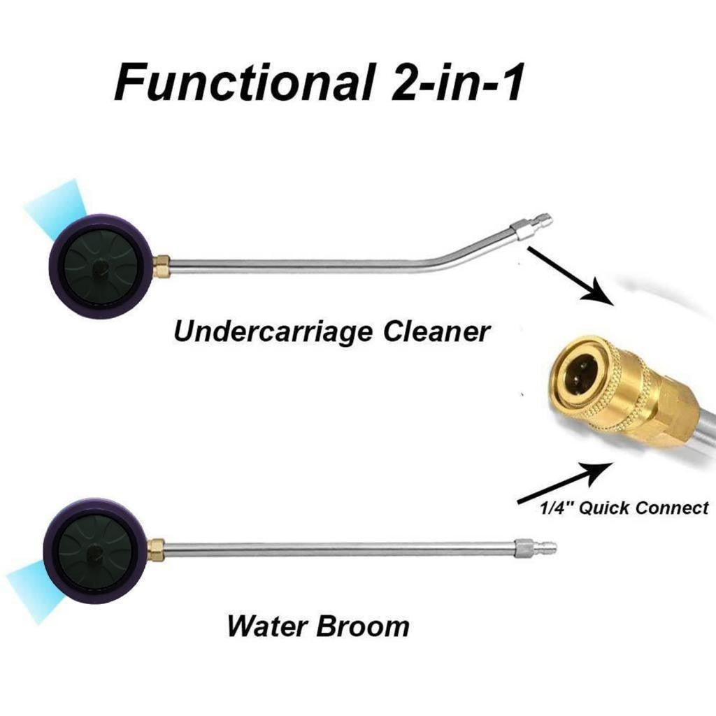 Pressure Washer Undercarriage Cleaner Under Car Chassis Wash with 2 Wand 5000PSI