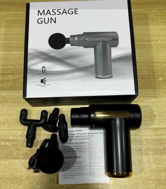 Massage Gun Deep Tissue Muscle Therapy Percussion Message Relax Back Neck 4head