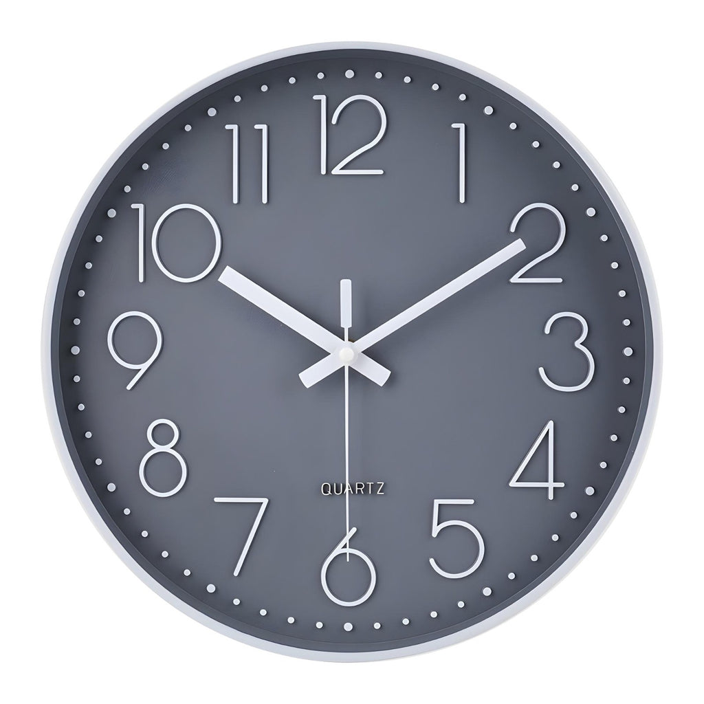 Wall Clock Silent Non Ticking Clock for Living Room Bedroom Kitchen Office UK