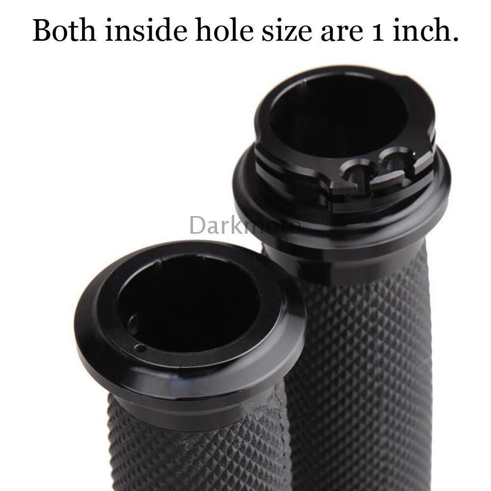 1" Motorcycle Handle Bar Hand Grips For Harley Davidson Heritage Softail Classic