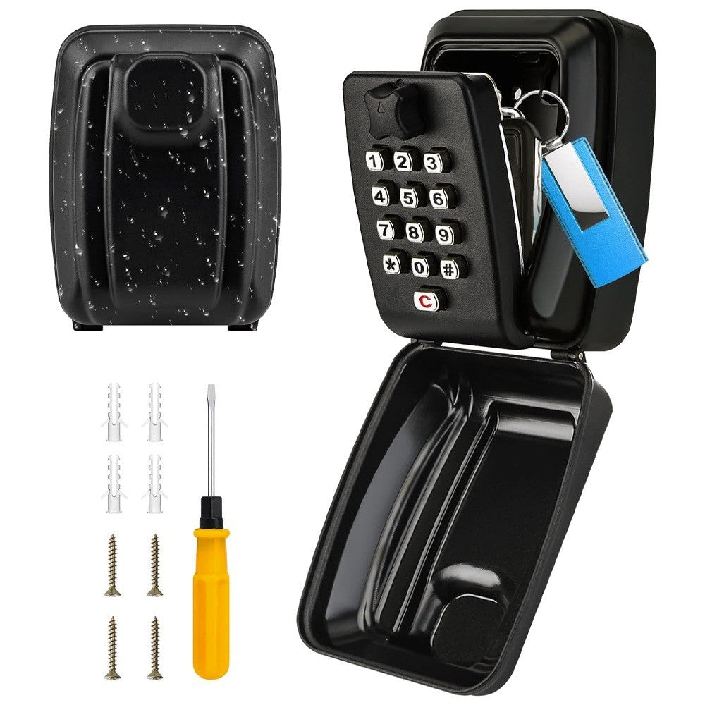 Key Safe Wall Mounted Police Approved, Key Lock Box Outdoor, Large Key Lock Box