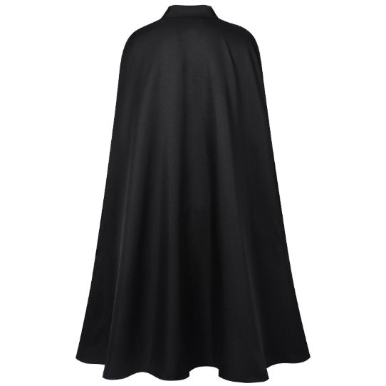 Retro Gothic Long Cloak Lapel Buckle Cape Cosplay Outfit