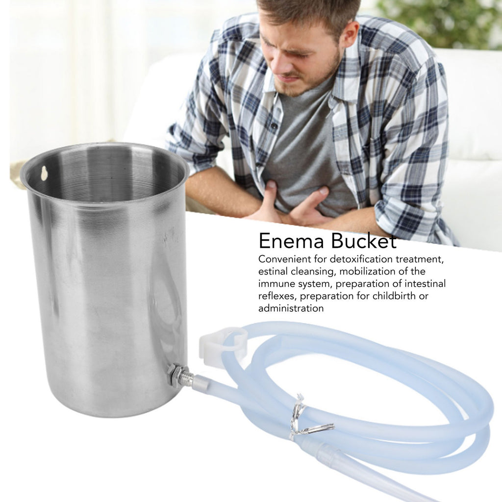Home Use Colon Cleaning Enema Bucket Portable Wash Bucket Health Care Tool