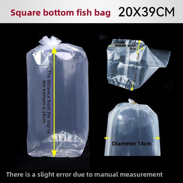 50XFish Transport Bags Aquarium Breathing Bags Flat bottom Bags Polythene Corals