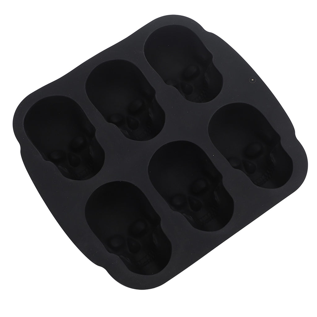 Skull Head Mold Baking Soft Silicone Skeleton Head Cake Mold For Cake Halloween