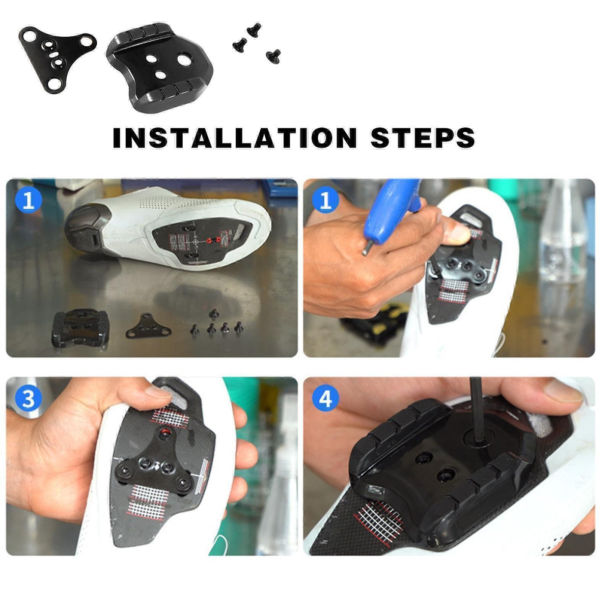 Mountain Bike SPD Shoe Adapter Lock Pedal Cleats H9P9 Accessory