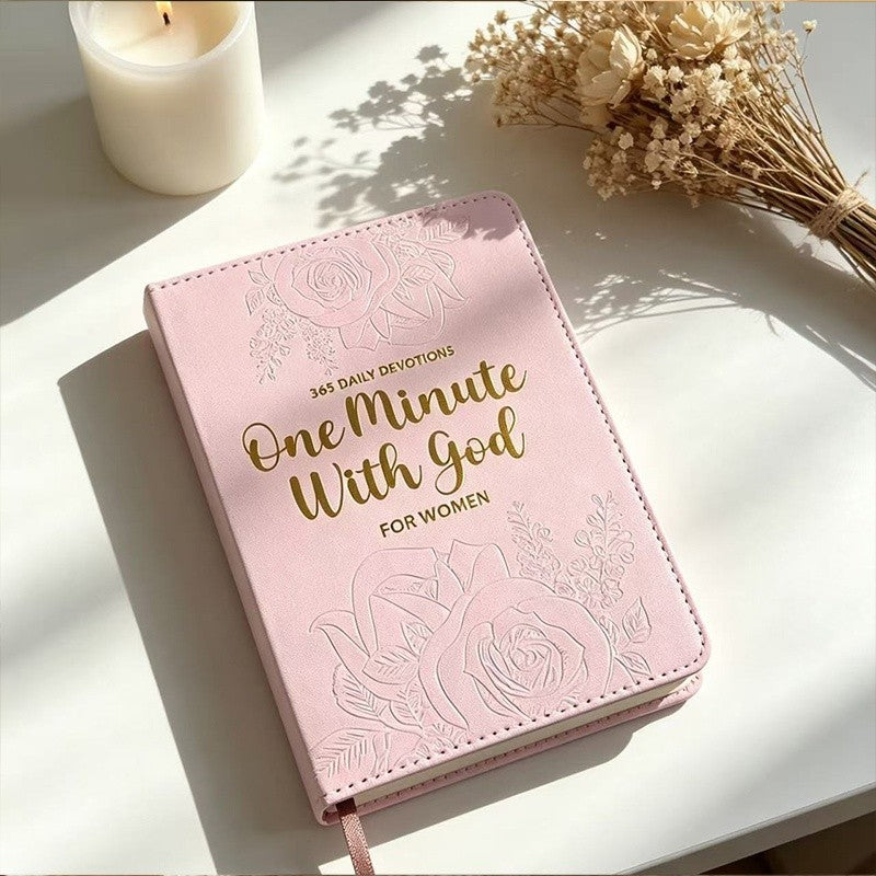 One Minute With God for Women 365 Daily Devotions PU Leather Flexcover Gift Book