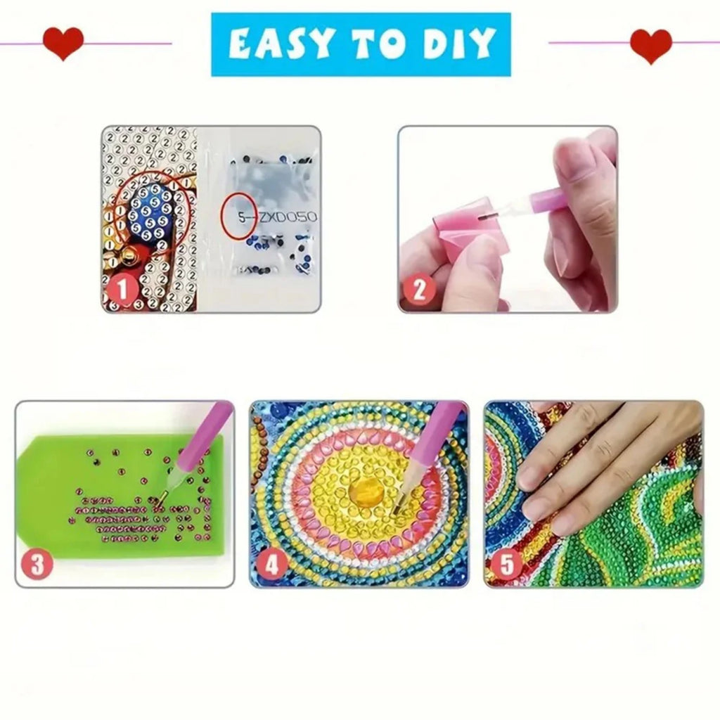 Christmas DIY Diamond Art Painting Greeting Card Set 5D DIY Diamond Painting Set