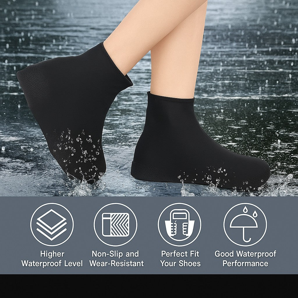 Waterproof Rain Shoe Covers – Non-Slip, Reusable Protective Outdoor Boot Covers