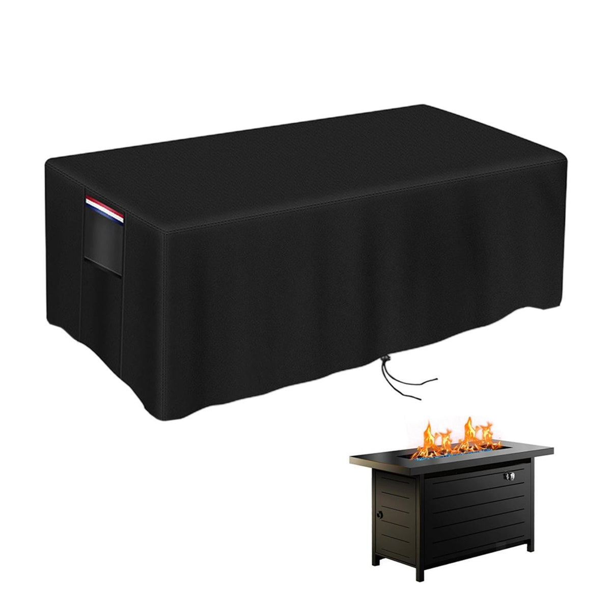 Fire Pit Cover Portable Heavy Duty Waterproof Practical Fire Table Cover for