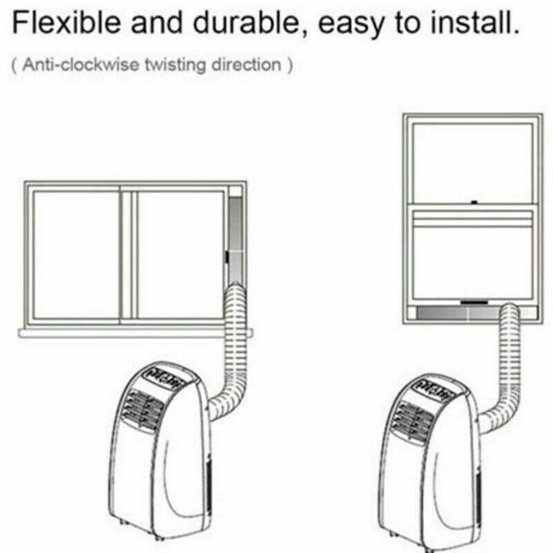 1.5M/2M/3M Extra Long Universal Air Conditioner Pipe Duct Extension Exhaust Hose