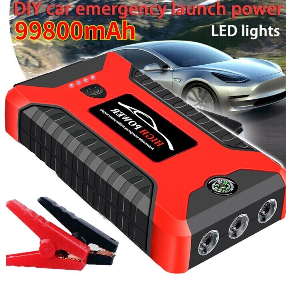 Car Jump Starter 99800mAh 12V Pack Booster Battery Charger Emergency Power Bank