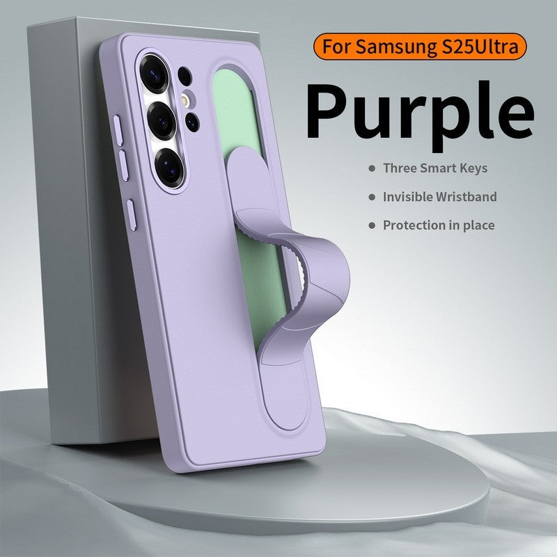 Case For Samsung Galaxy S26 Ultra  Smart Button Wristband Cover