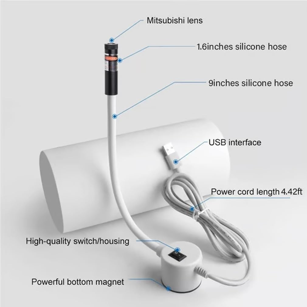 5MW Magnetic Quilting Laser Light, Straight Guide for Sewing Machine