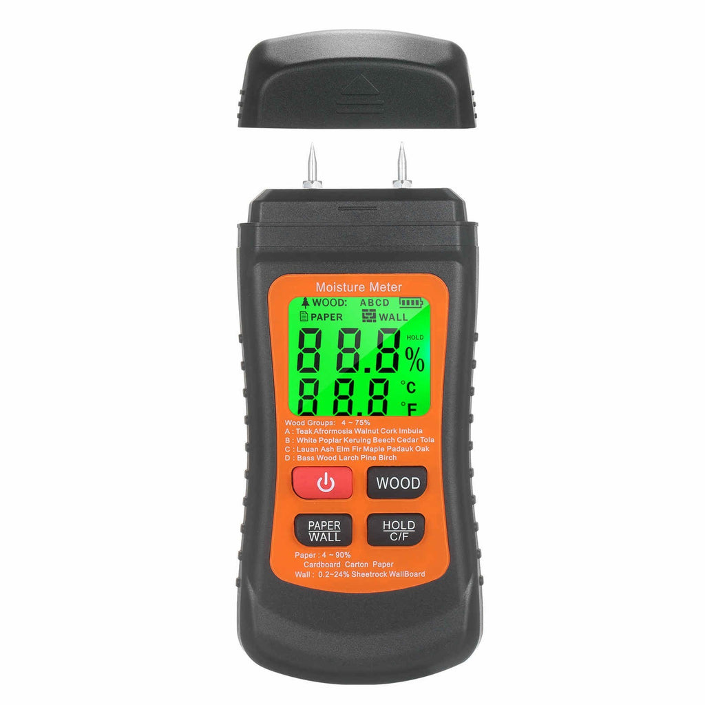 Moisture Meter for Wood Wall Paper Caravan Damp Plasterboard Measurement Gauge