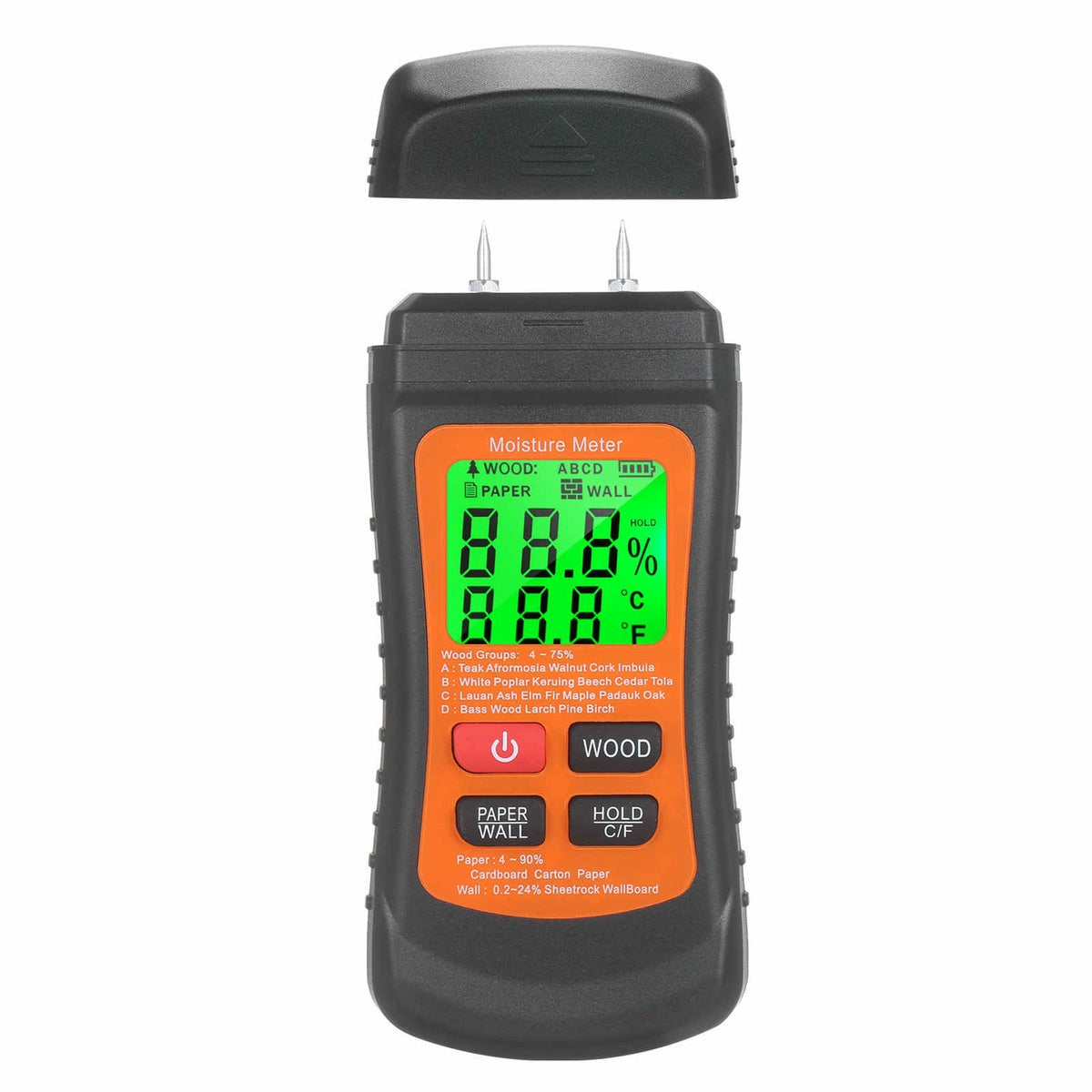 Moisture Meter for Wood Wall Paper Caravan Damp Plasterboard Measurement Gauge