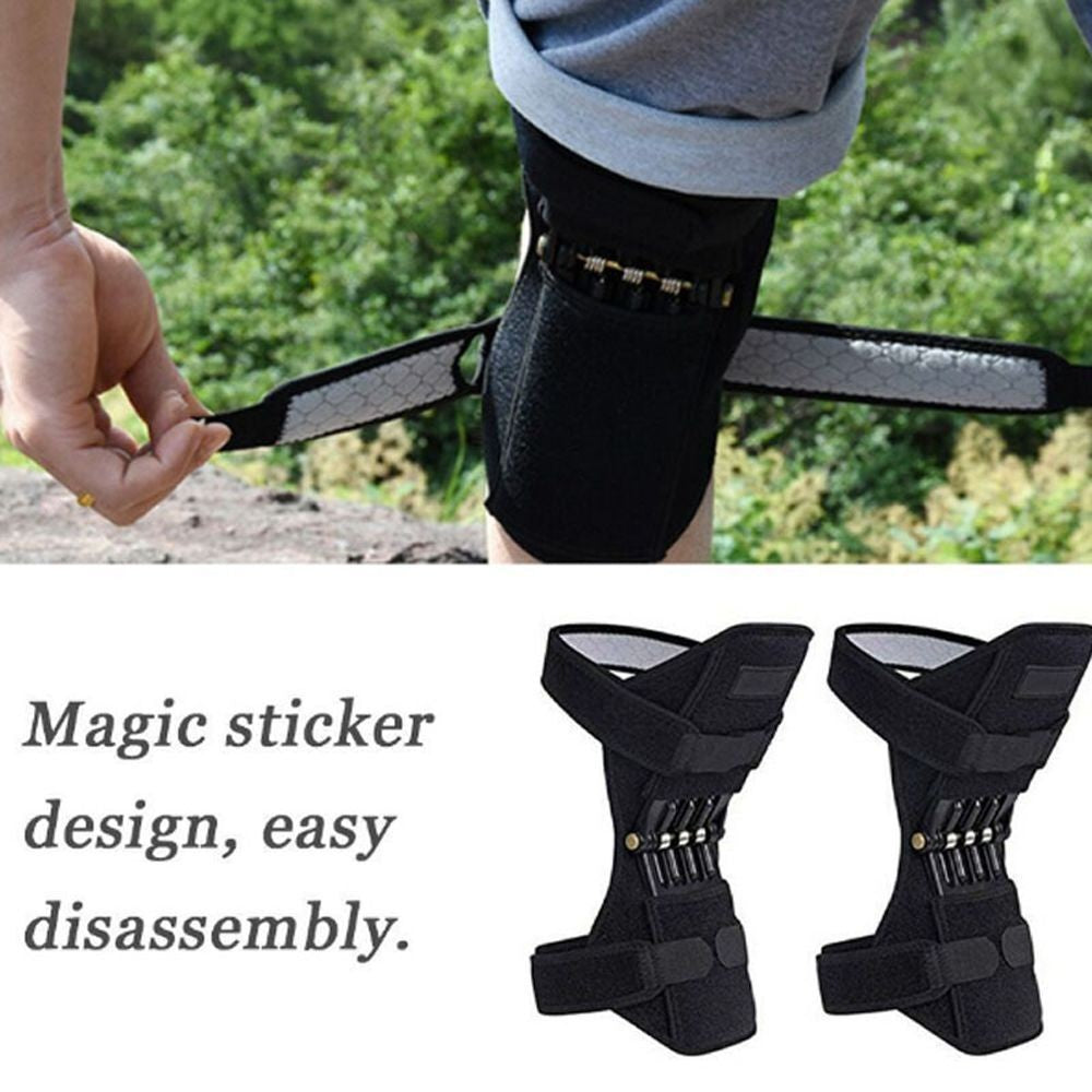 1Pc Knee Stabilizer Pad Spring Force Protection  Booster Leg Power Brace Support