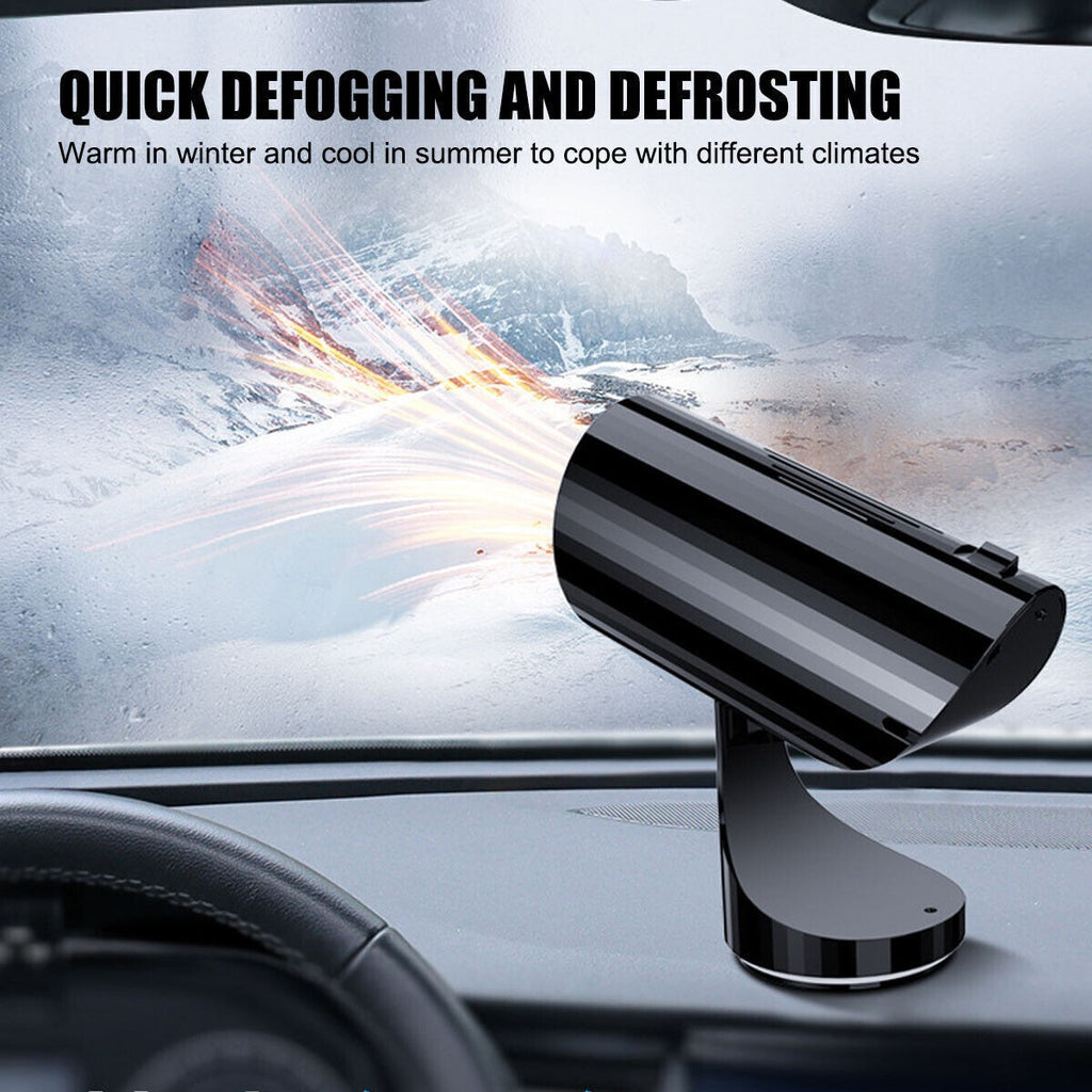 150W Electric Car Heater 12V DC Heating Fan Defogger Defroster Demister Portable