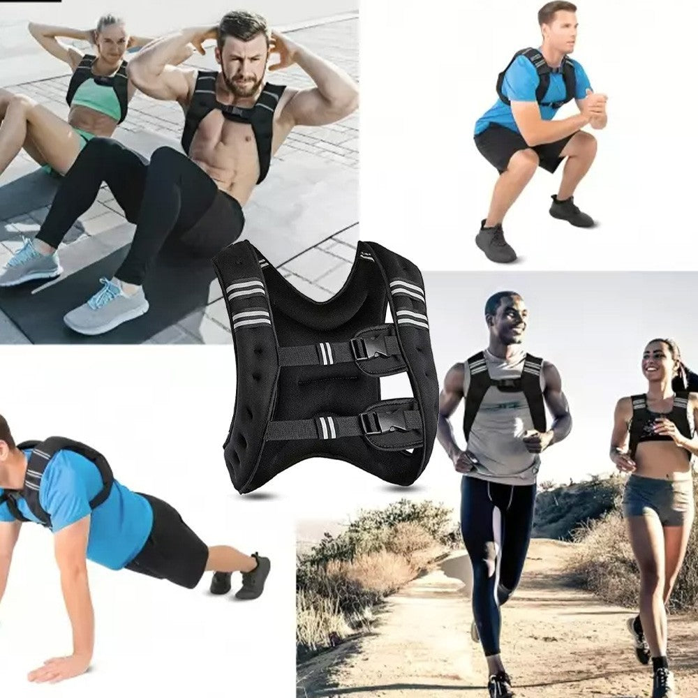 10KG Weighted Vest Gym Exercise Fitness Strength Sport Training Running Diet Los