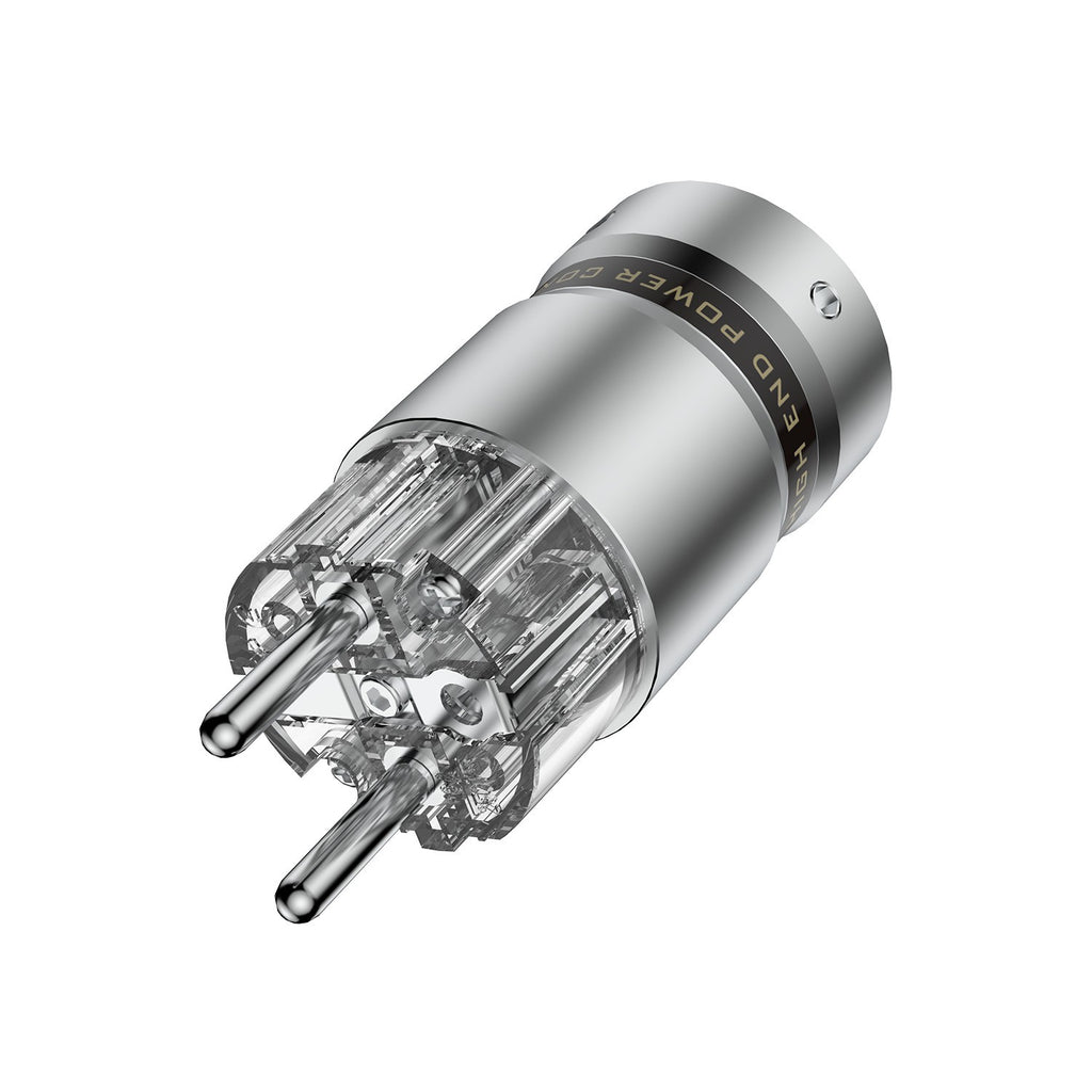 HiFi Audio Rhodium Plated Power Cable Connector EU Schuko AC IEC-C13 Plug