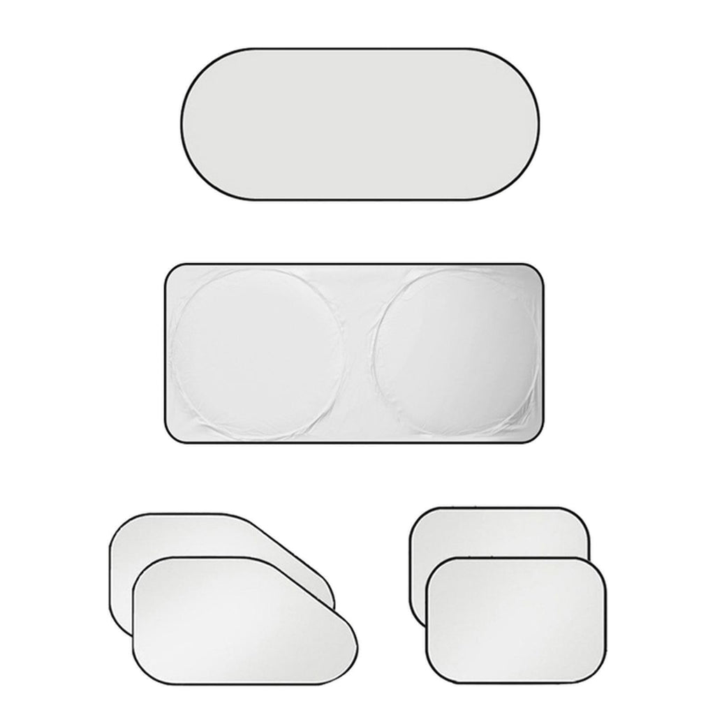 6 Pack Car Window Blackout Privacy Sun Shades Travel Camping Visor Cover