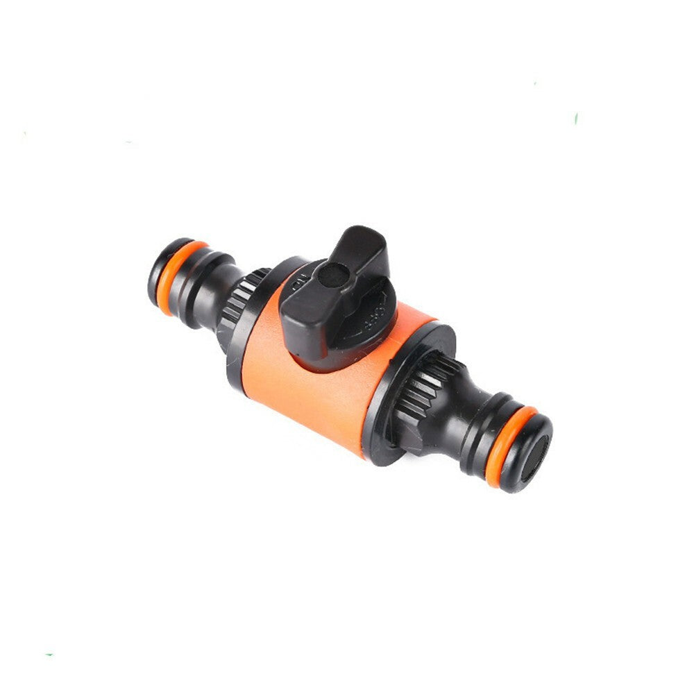 2Pcs Garden Hose Pipe Inline Tap Shut Off Valve Fitting Connector Double Pass