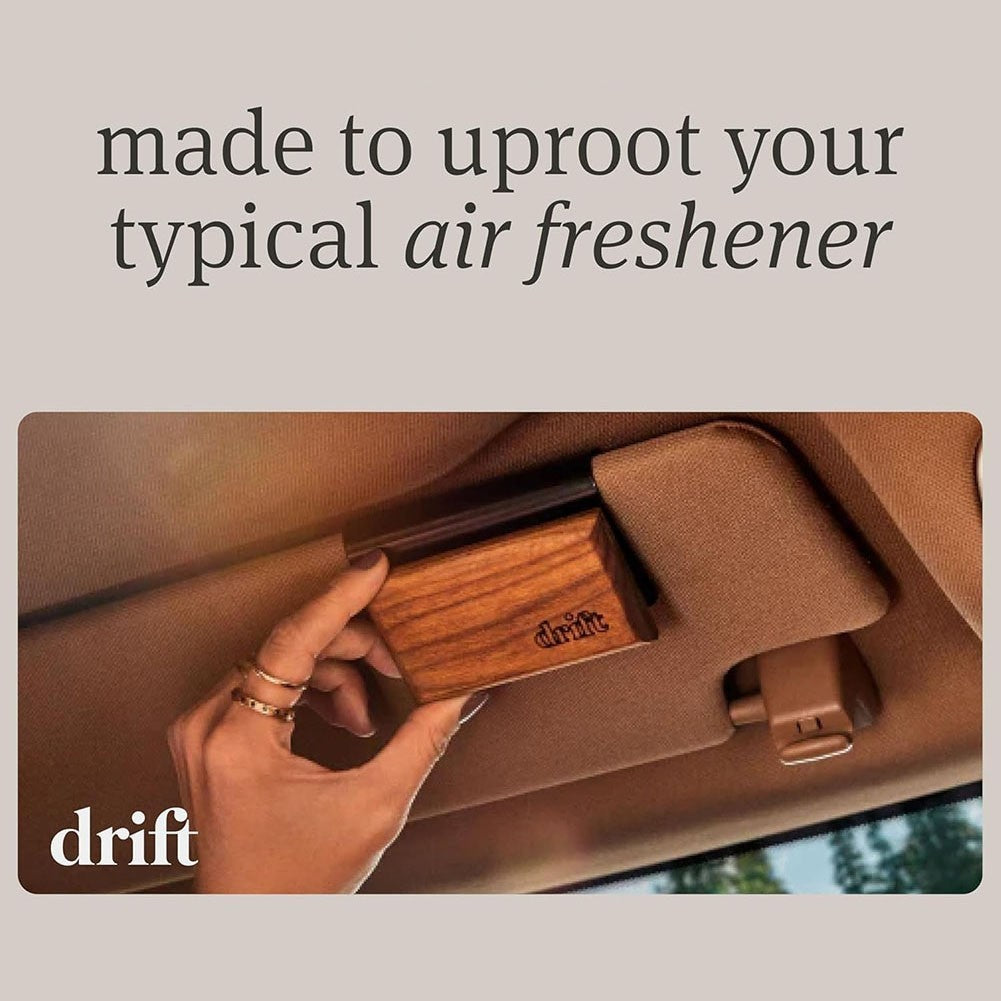 Drift Car Air Freshener-Amber Scent Kit-Wood Car Odor Eliminator F2G62506
