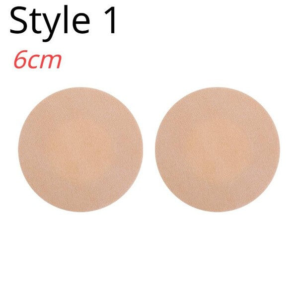 60PCS Nipple Covers Stickers Breast Pasties Adhesive Bra Strap Nipleless Cover