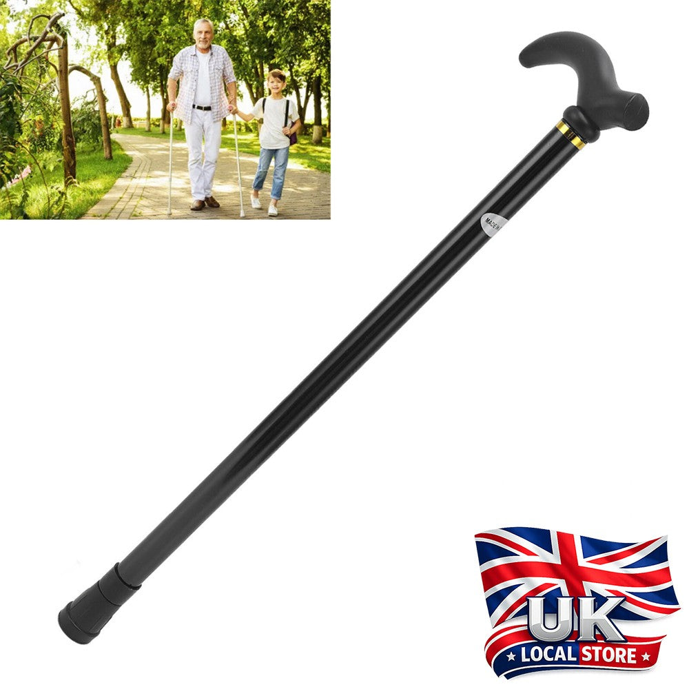 (Black)Adjustable Walking Stick All Terrain Walking Cane For Men Women UK