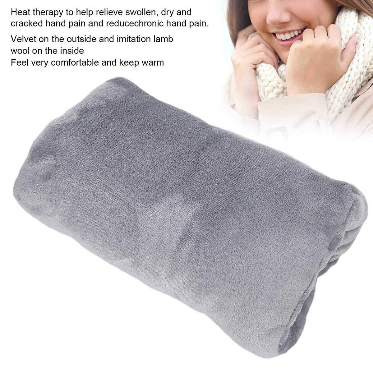 Heated Muff Hand Warmer USB Rechargeable Rapid Warming Hand Muff Justifiable UK