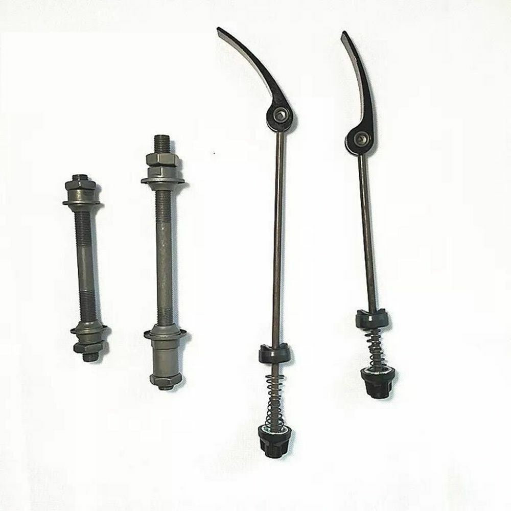 4pcs Bike Axle Bicycle Cycle Wheel Mountain Front Rear Quick Release Set Skewers