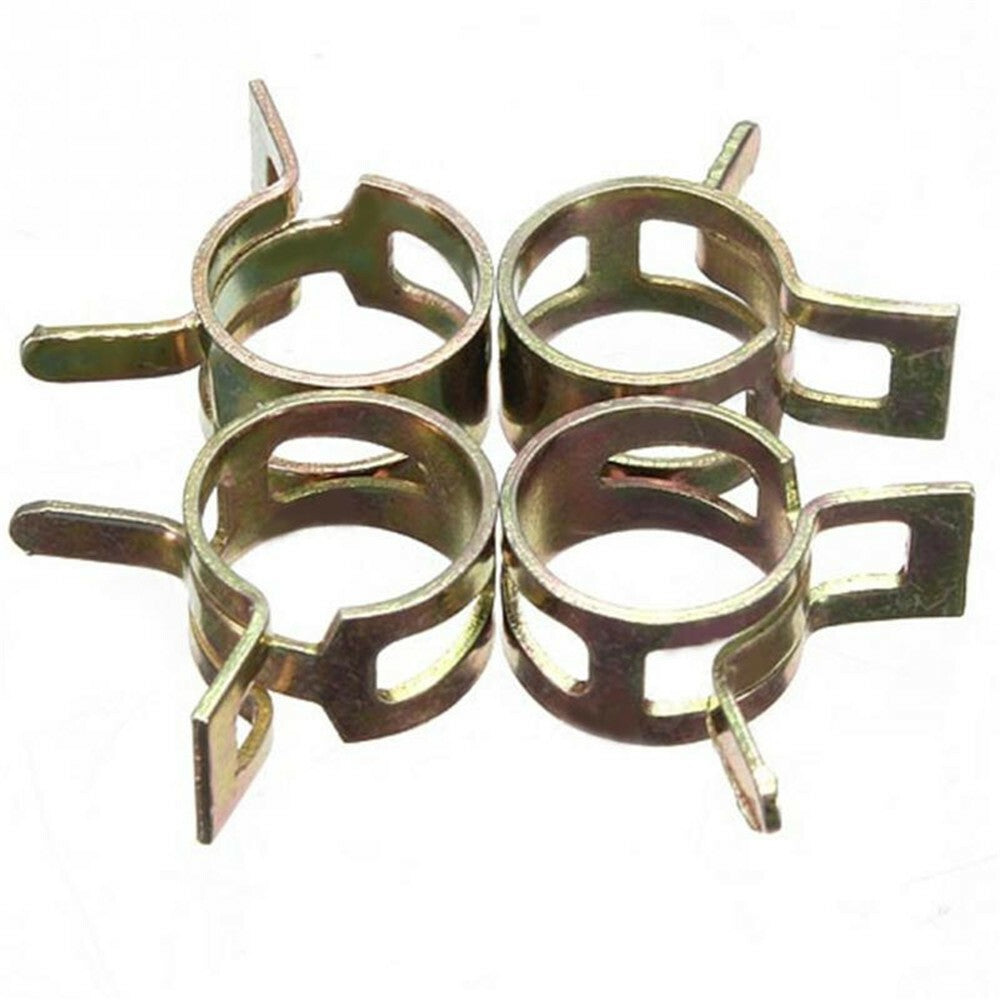 Spring Hose Clips/Clamps Fuel Air Gas Water Pipe Self Clamping 100Pcs GB