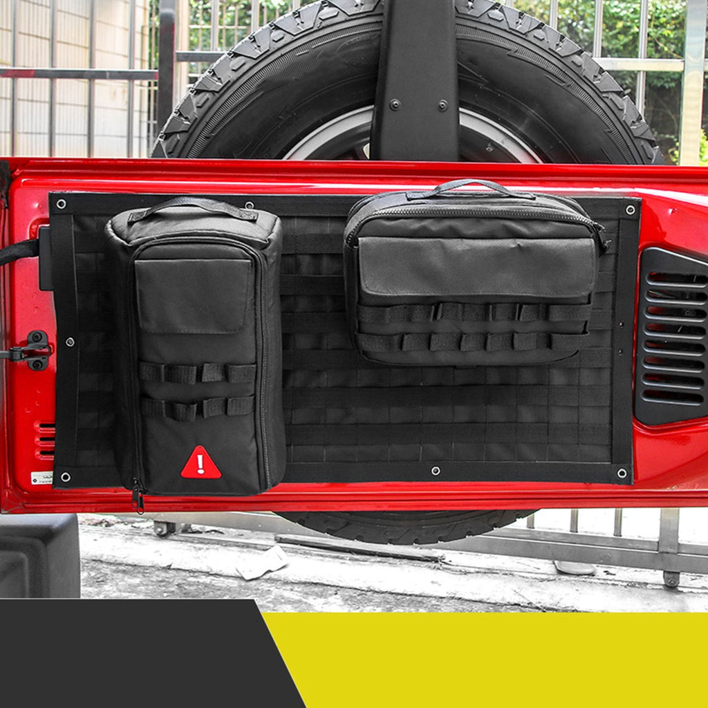 Tailgate Storage Bag Rear Door Cargo Organizer Tailgate Molle Panel