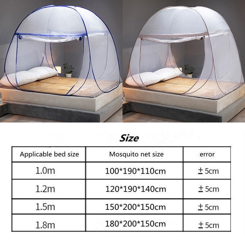 Portable Single Door Pop Up Mosquito Net Home Yurt Tent Bed Lace Netting Cover