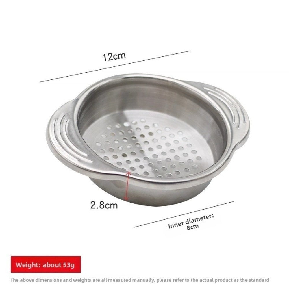 Stainless Steel Tuna Press Lids Non-slip Fruit Can Strainer  Kitchen