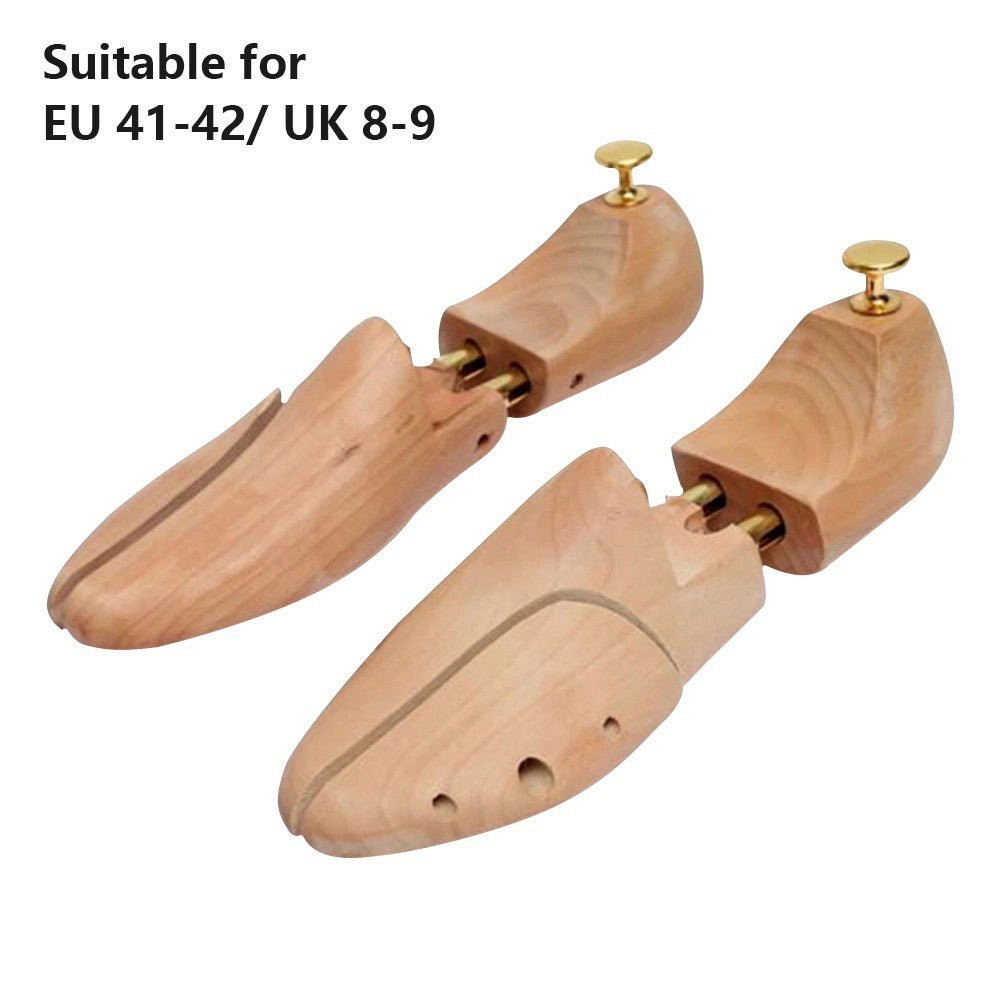Wood Men's Shoe Stretcher Shoe Trees Shape Real Cedar Wood Pair of UK 8-10