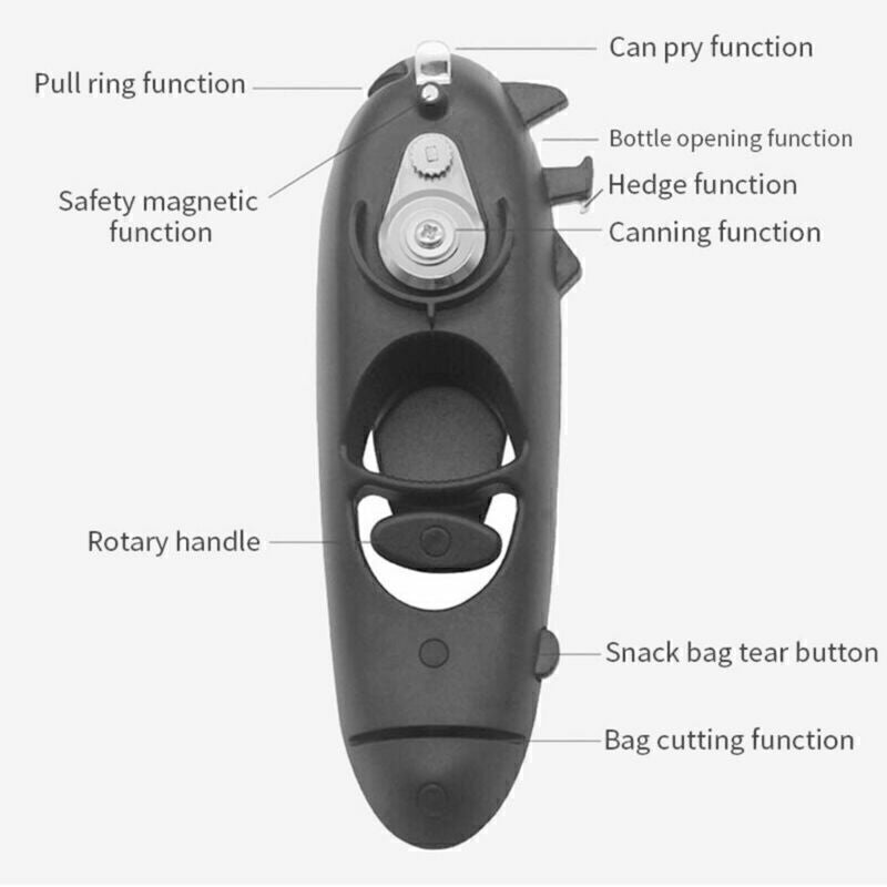 Heavy Duty Can Tin Opener High-Quality Food Safe Stainless Steel Material