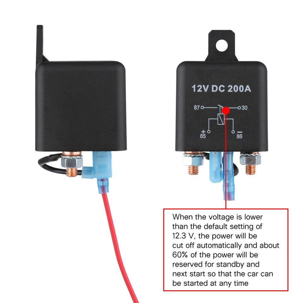 2X Wireless Remote Car Battery Disconnect Relay Master Kill Cut-off Switch