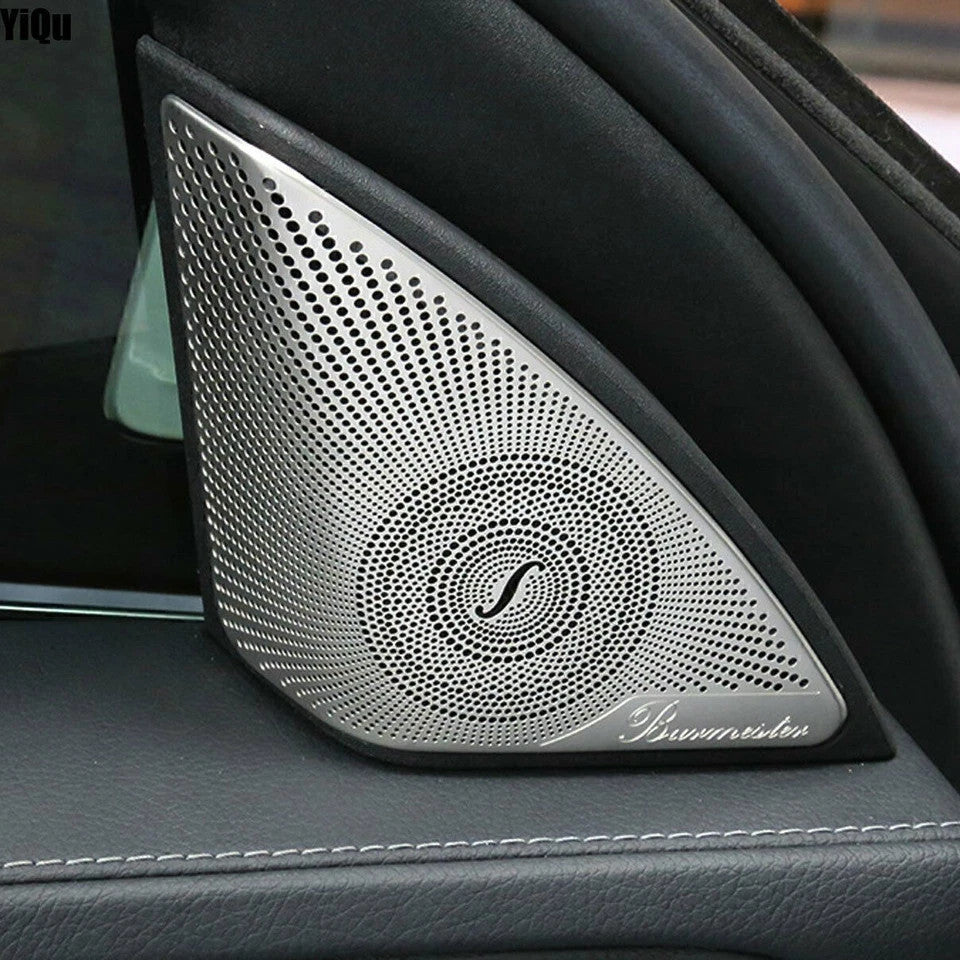 For Mercedes Benz C Class W205 Door A-piller Tweeter Decoration Cover 2Pcs Trim