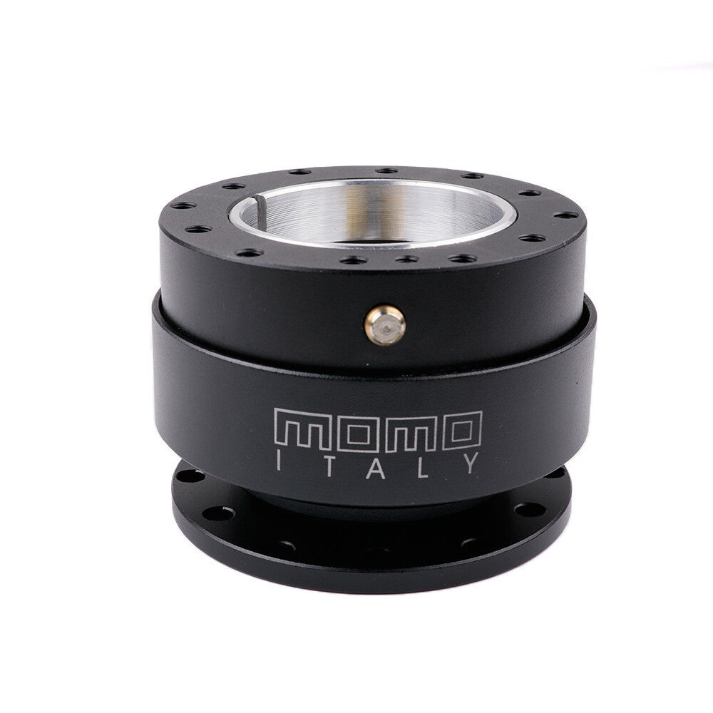 MOMO Black Steering Wheel Quick Release Hub Adapter Snap Boss Kit UK