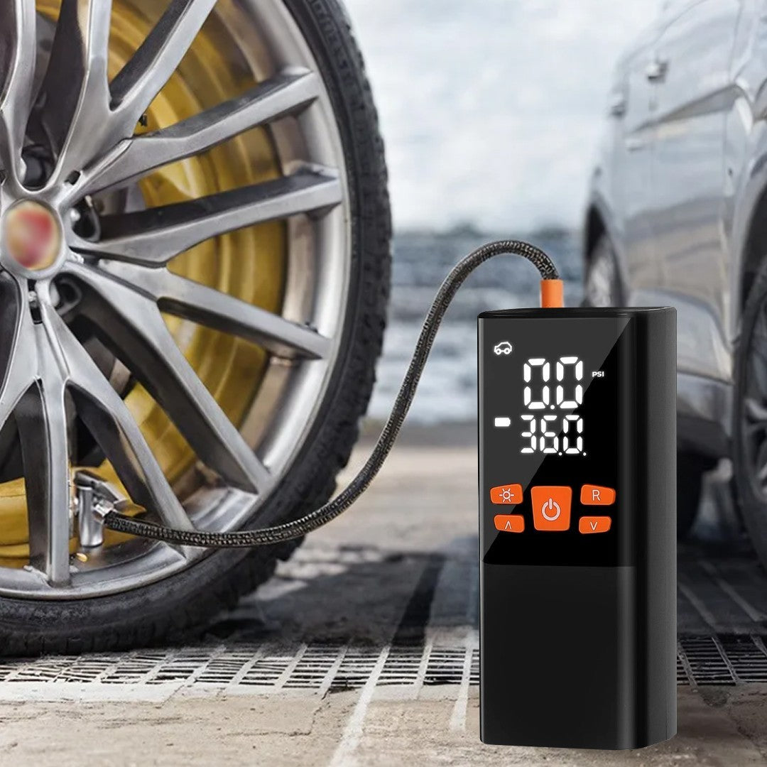 Digital Rechargeable Tire Air Compressor Pump Tool Car Tyre Inflator Cordless