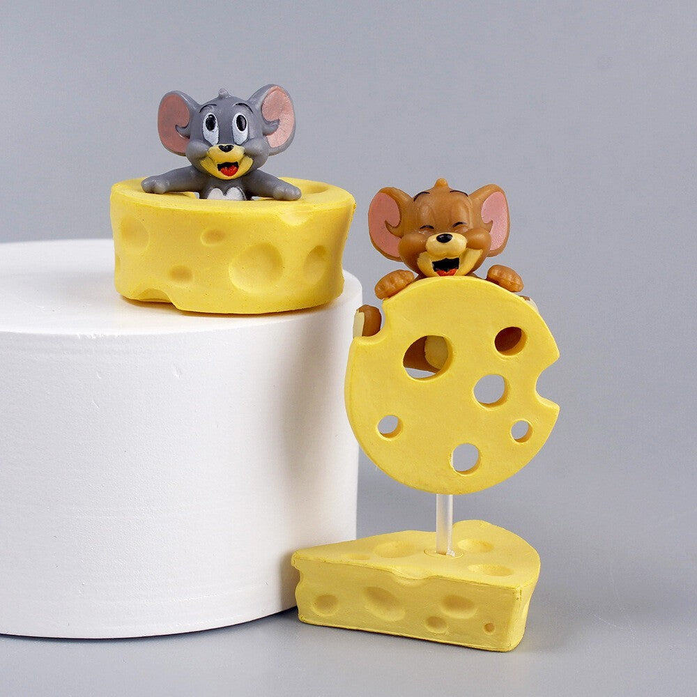 4pcs Anime Tom and Jerry Friends Figures Toy Doll Kids Xmas Gift Cake Topper UK