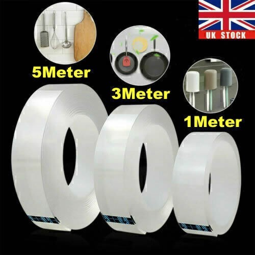 Nano Double Sided Tape Heavy Duty Strong Stick Mounting Gel Tape Poster Adhesive