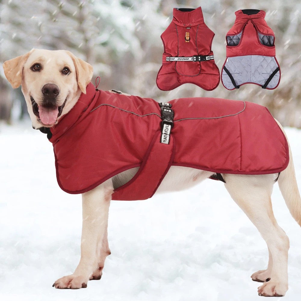 Large Dog Clothes Winter Warm Coat Windproof Waterproof Thicken Pet Down Jacket