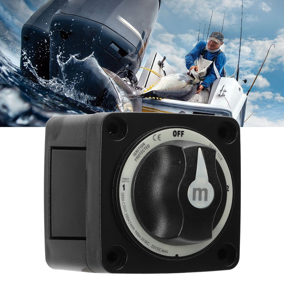 Battery Cut Off Switch 300A Battery Selector Switch Heavy Duty 3 Position