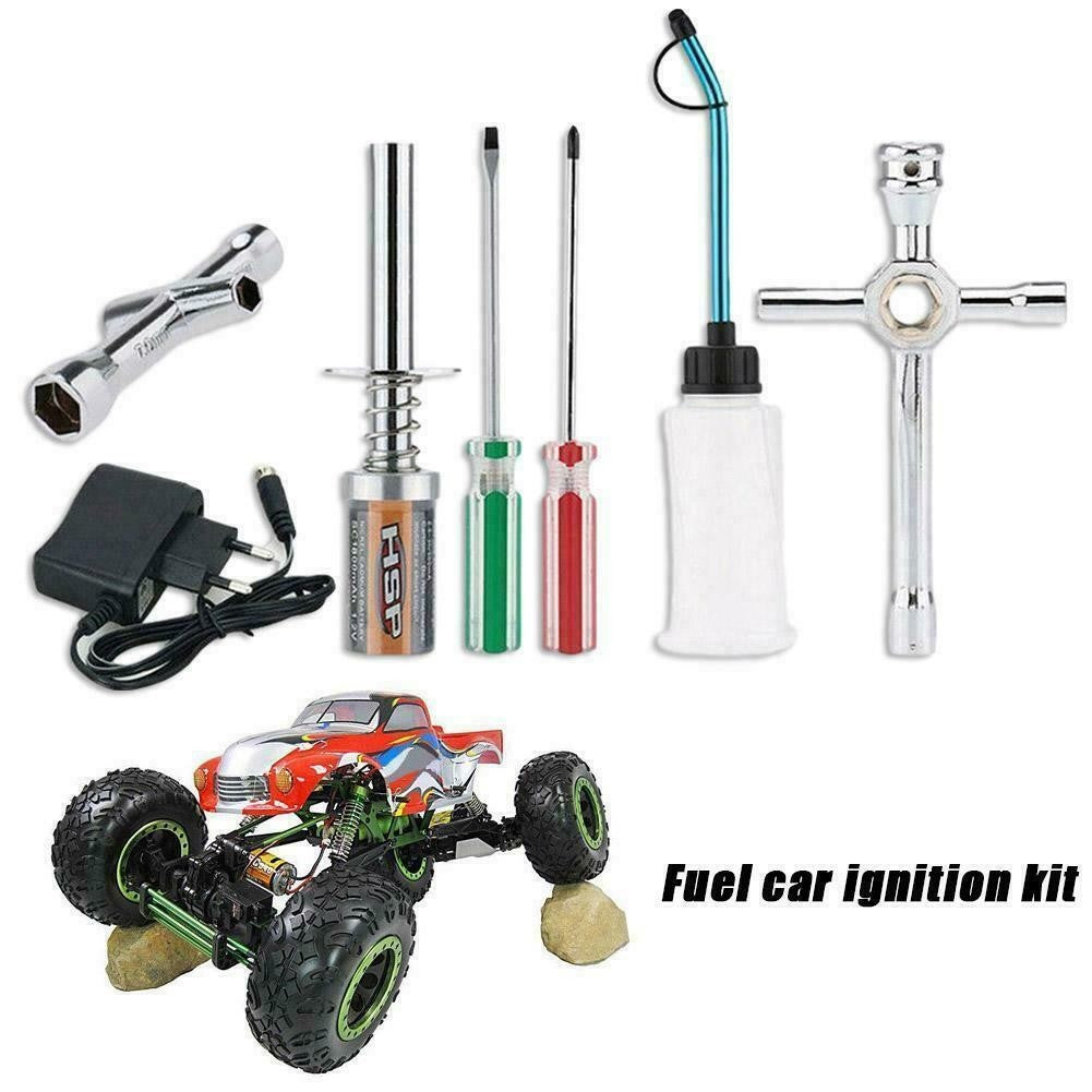 RC Nitro GAS Power Engine Starter Kit Glow Plug Igniter Car