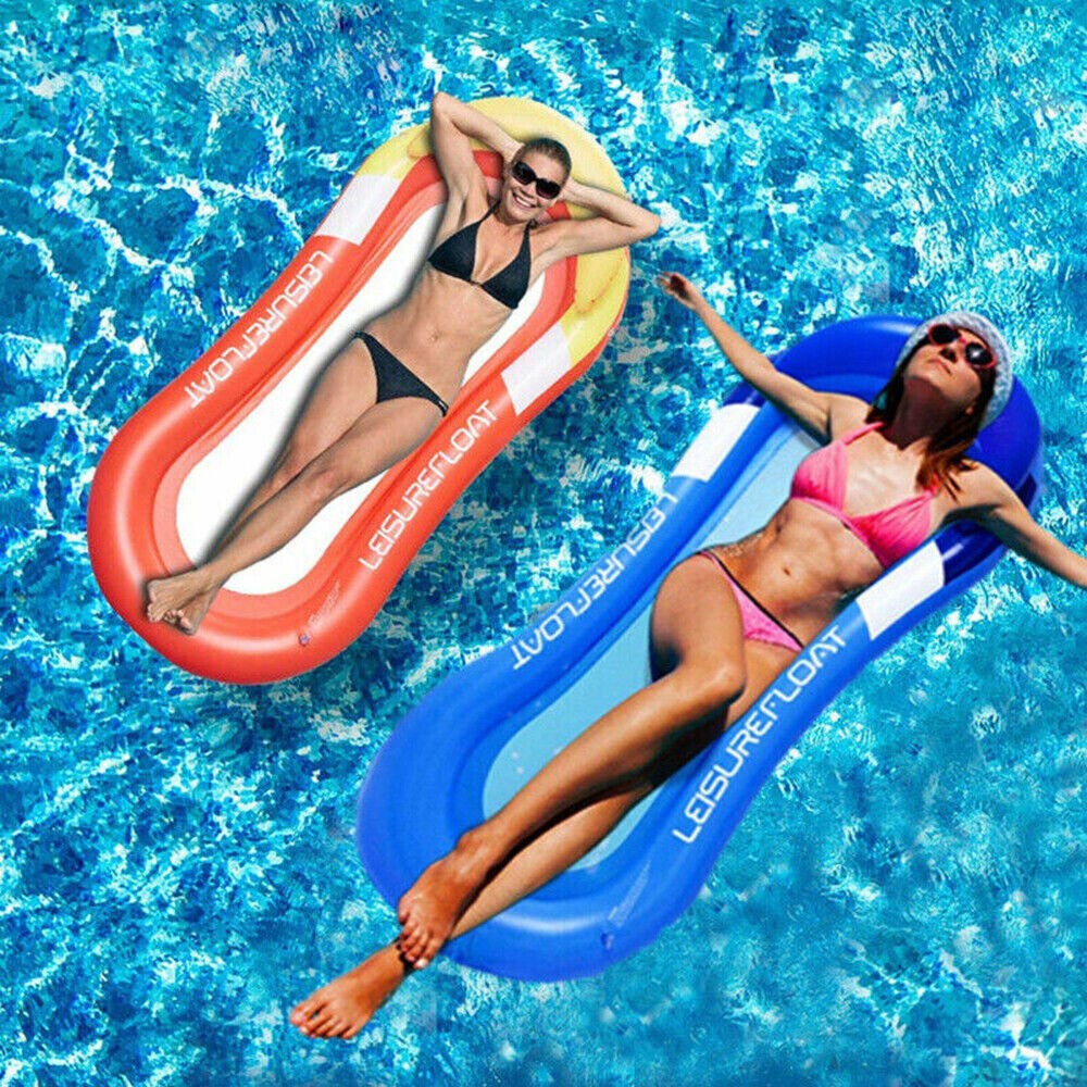 Inflatable Water Floating Bed Adult Sewimming Pool Beach Float Mattress Hammock
