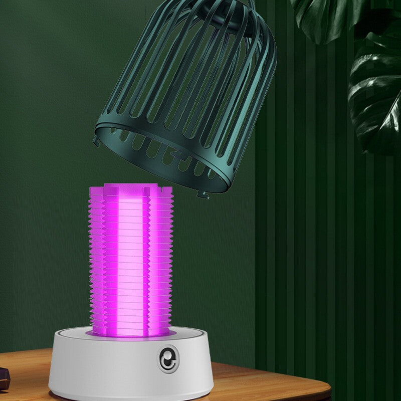2PCS Rechargeable UV LED Bug Zapper Mosquito Killer Lamp Fly Insect Trap Indoor