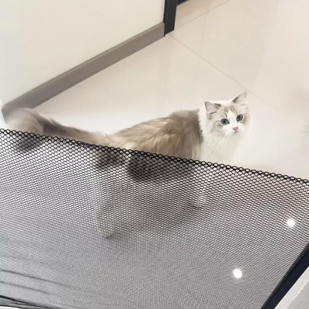 Retractable Pet Dog Gate Safety Guard Folding Baby Toddler Stair Gates Isolation